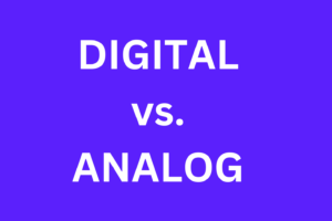 Was ist das Gegenteil von digital?